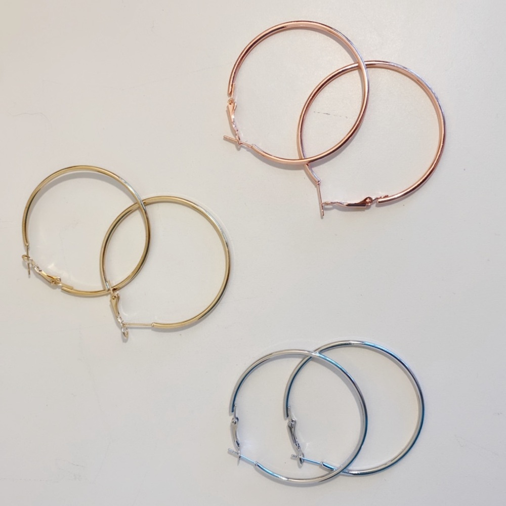 3pc Hoop Earrings